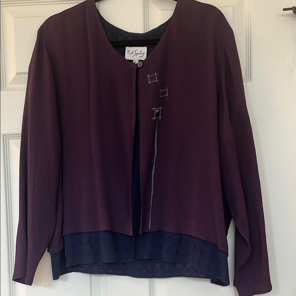 K D Spring Purple Cardigan/Jacket